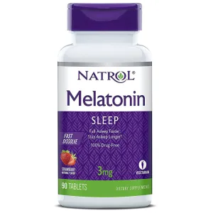 NATROL - Melatonin 3 mg Fast Dissolve - 90 Tablets
