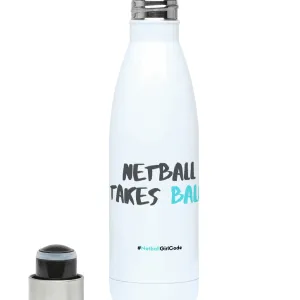 'Netball Takes Balls' Netball Water Bottle 500ml
