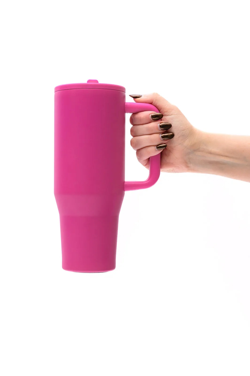 No Spill 40oz Tumbler in Hot Pink - 12/6