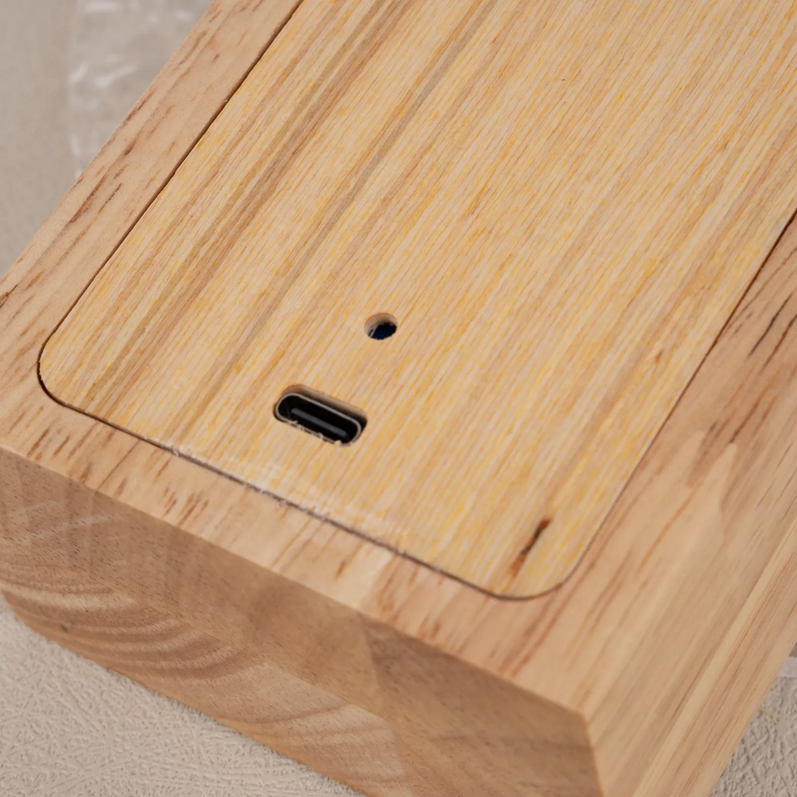 Ocean Wave Night Light Projector with Wood Base