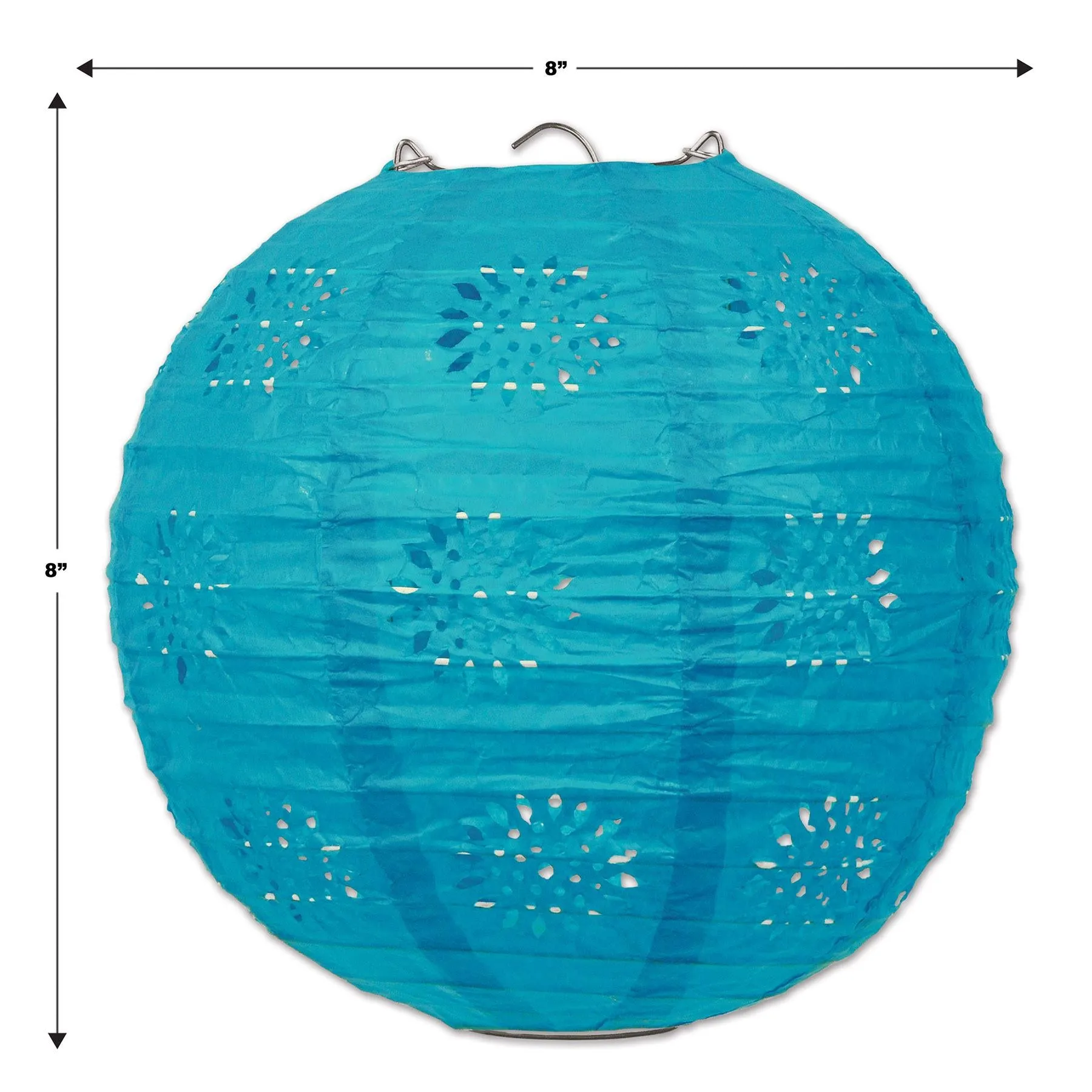 Party Lace Paper Lanterns Turquoise (3 per Package)