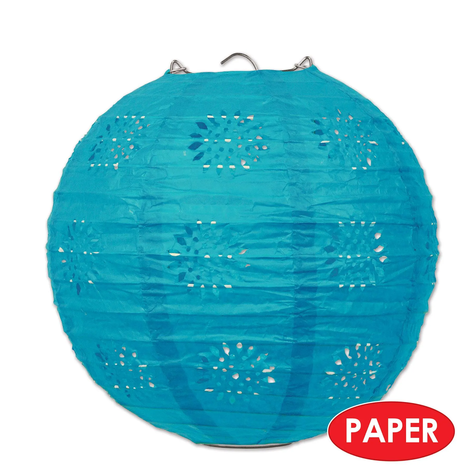 Party Lace Paper Lanterns Turquoise (3 per Package)