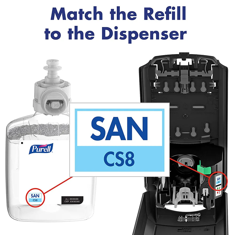 Purell Advanced Hand Sanitizer Green Certified Foam Refill for CS8 Dispenser - 1200 mL