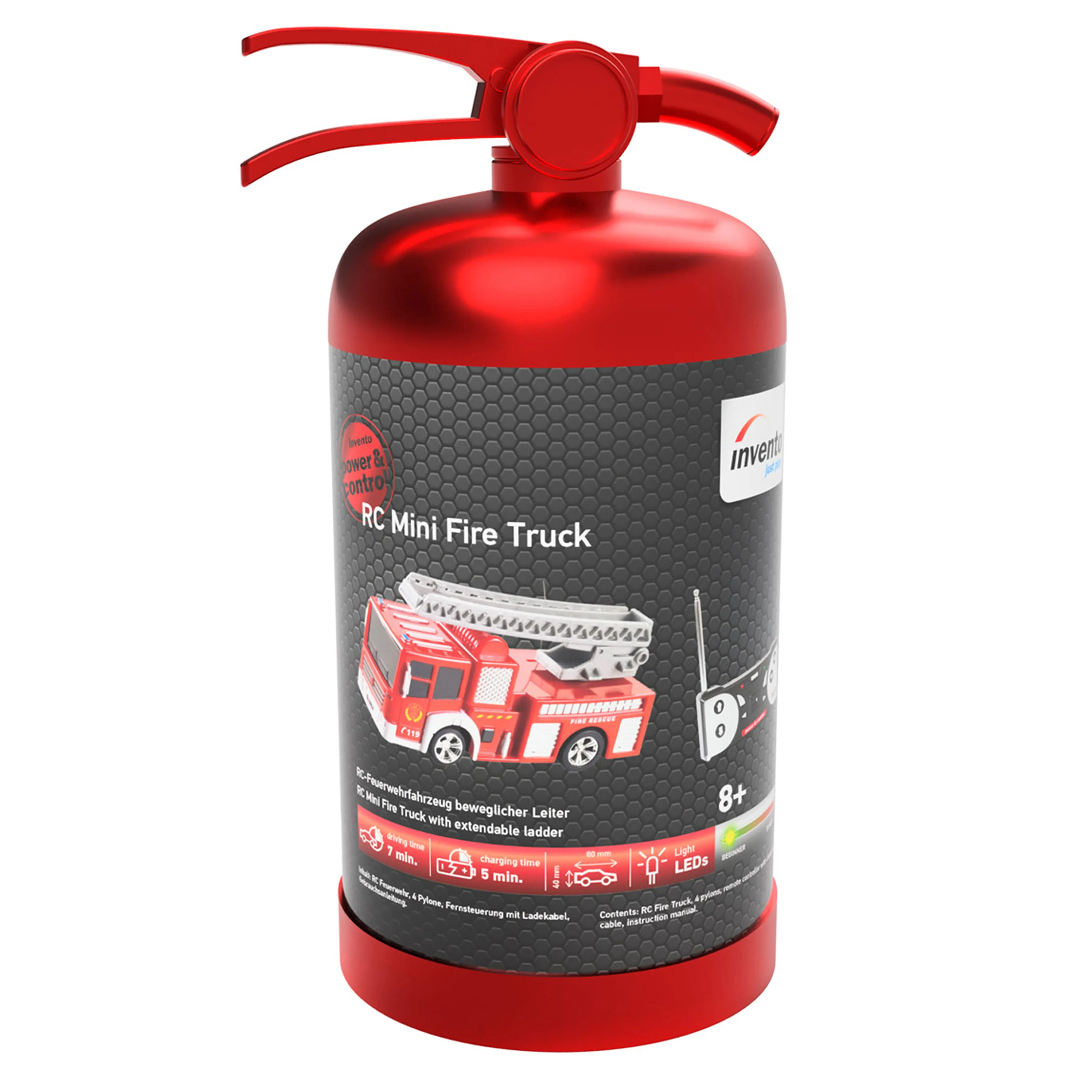 RC Fire Truck Remote Control Kids Toy Rechargeable Battery Firetruck Flash Light
