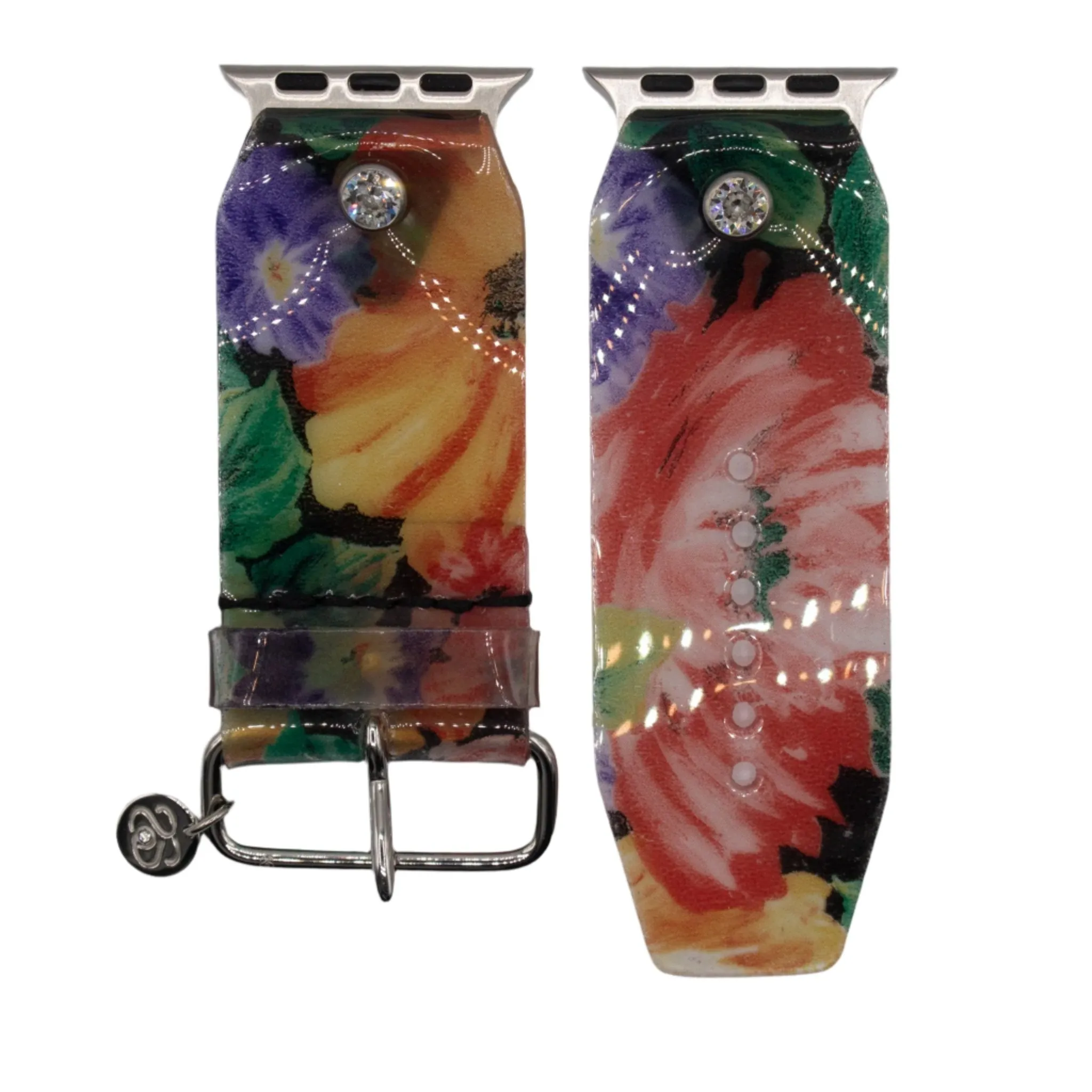 Ready to Ship - Luxe Midnight Bloom Waterproof with Watchband (Size 1, Apple Watch 38-41mm)
