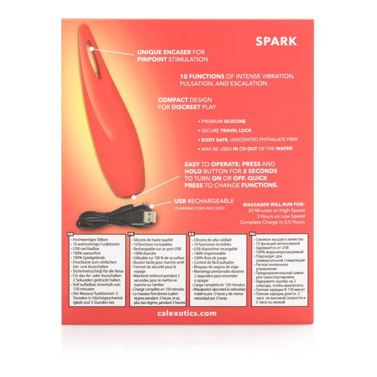 Red Hots Spark Clitoral Encaser Massager