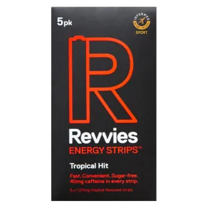 Revvies Energy Strips - 40mg Caffeine - Tropical Hit