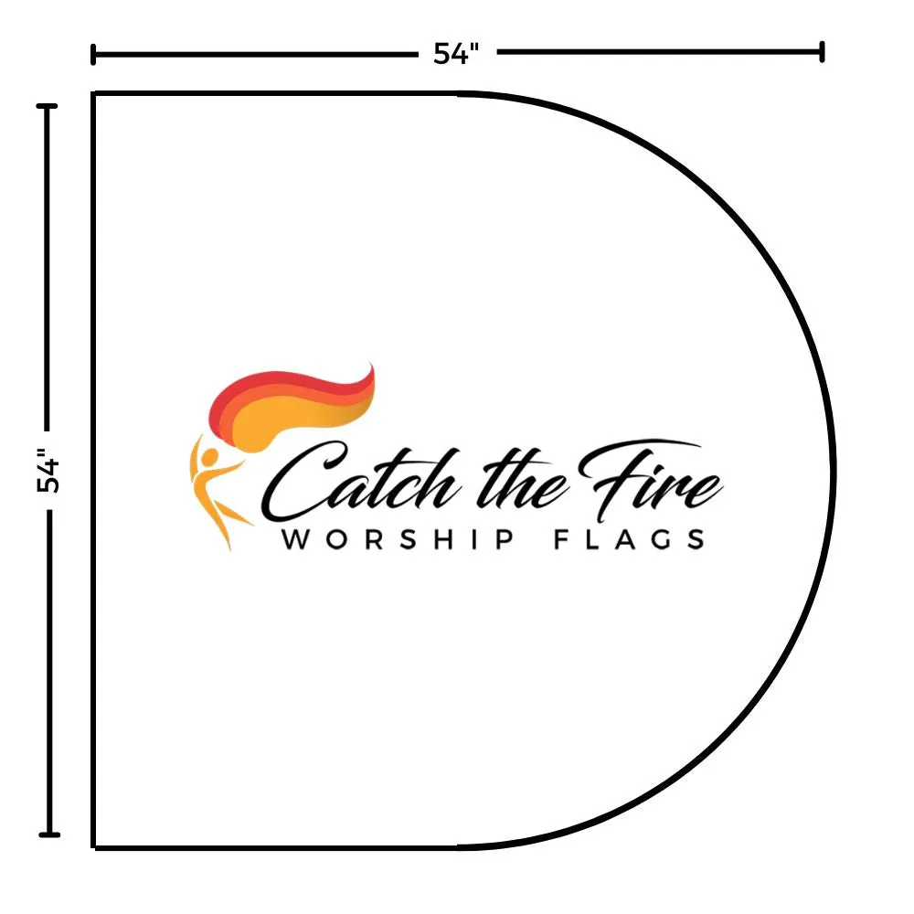 Silver Metallic Worship Flags