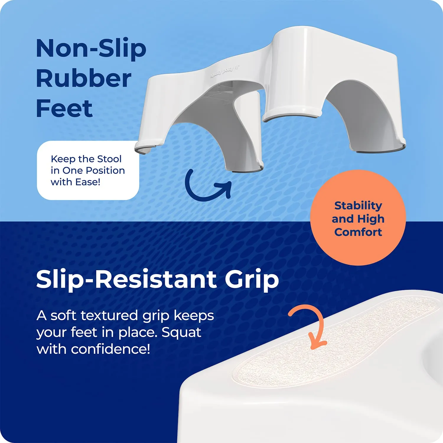 Squatty Potty The Original Bathroom Toilet Stool, 7 Inch height, White