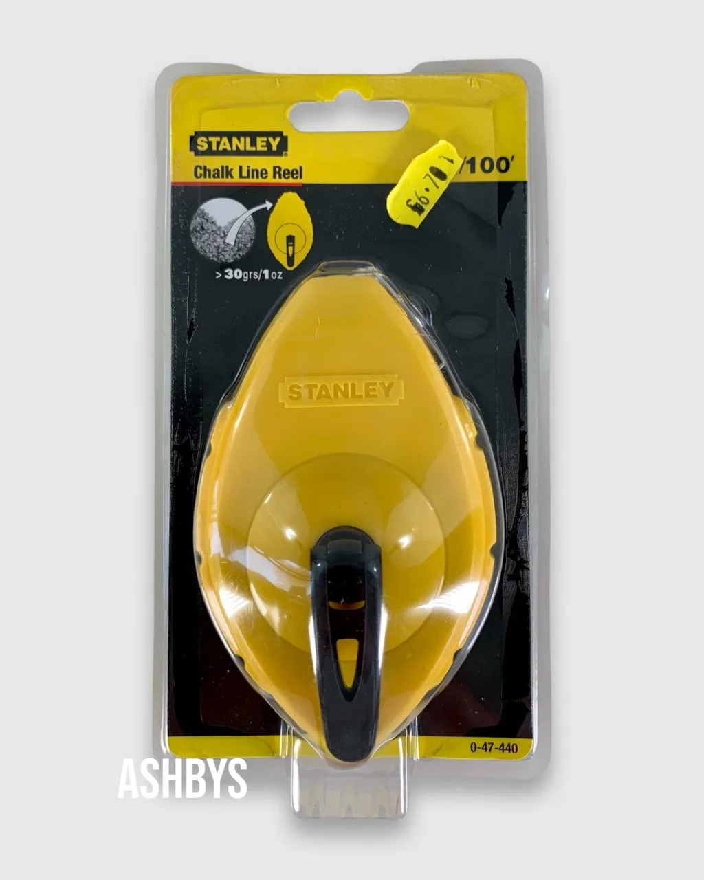 Stanley Chalk Line Reel 30m / 100ft 0-47-440 (NEW UNUSED OLD STOCK)