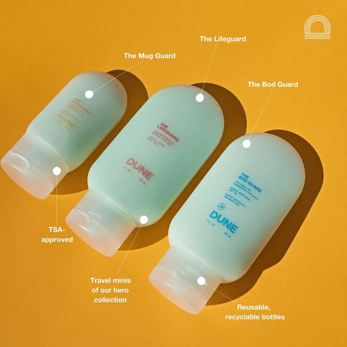 THE JETSETTER GELLY PACK Sunscreen :: Travel Minis
