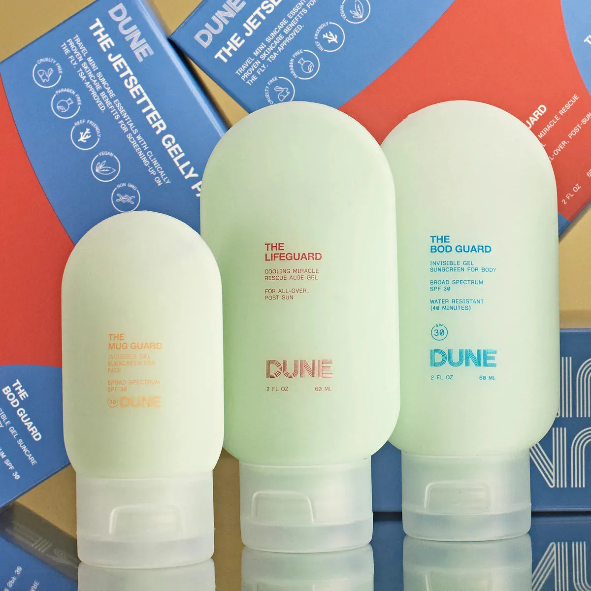 THE JETSETTER GELLY PACK Sunscreen :: Travel Minis