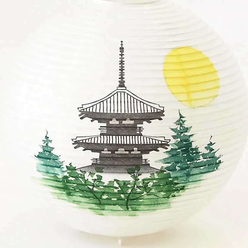 THREE-STORIED PAGODA, Letter Lantern, Gifu Chochin