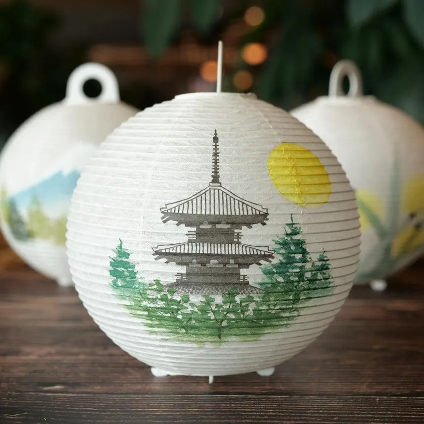 THREE-STORIED PAGODA, Letter Lantern, Gifu Chochin