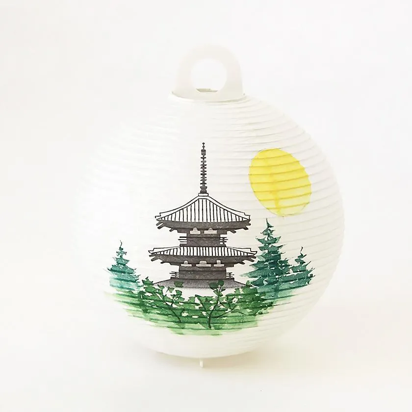 THREE-STORIED PAGODA, Letter Lantern, Gifu Chochin