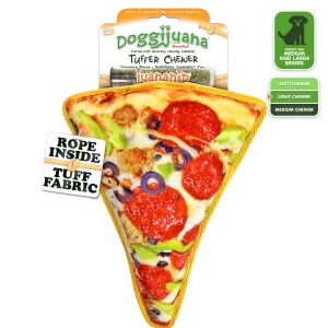 Tuffer Chewer Refillable Supreme Pizza Toy