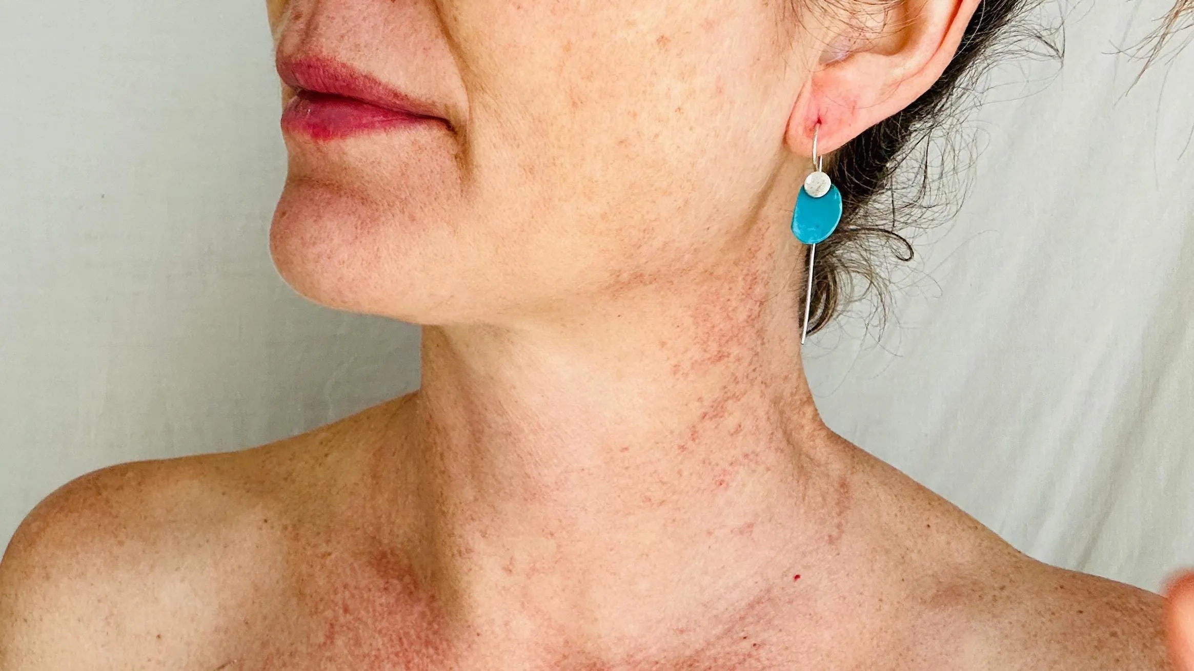 Turquoise & Silver Earrings. Handmade Sterling Silver Jewelry. Natural Sleeping Beauty Stone. 2702