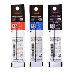 Uni uni-ball R:E3 0.5mm URR10305 Three-color eraser pen refill URR10305