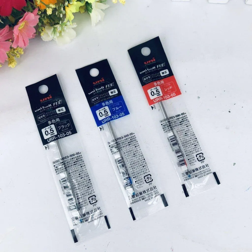 Uni uni-ball R:E3 0.5mm URR10305 Three-color eraser pen refill URR10305