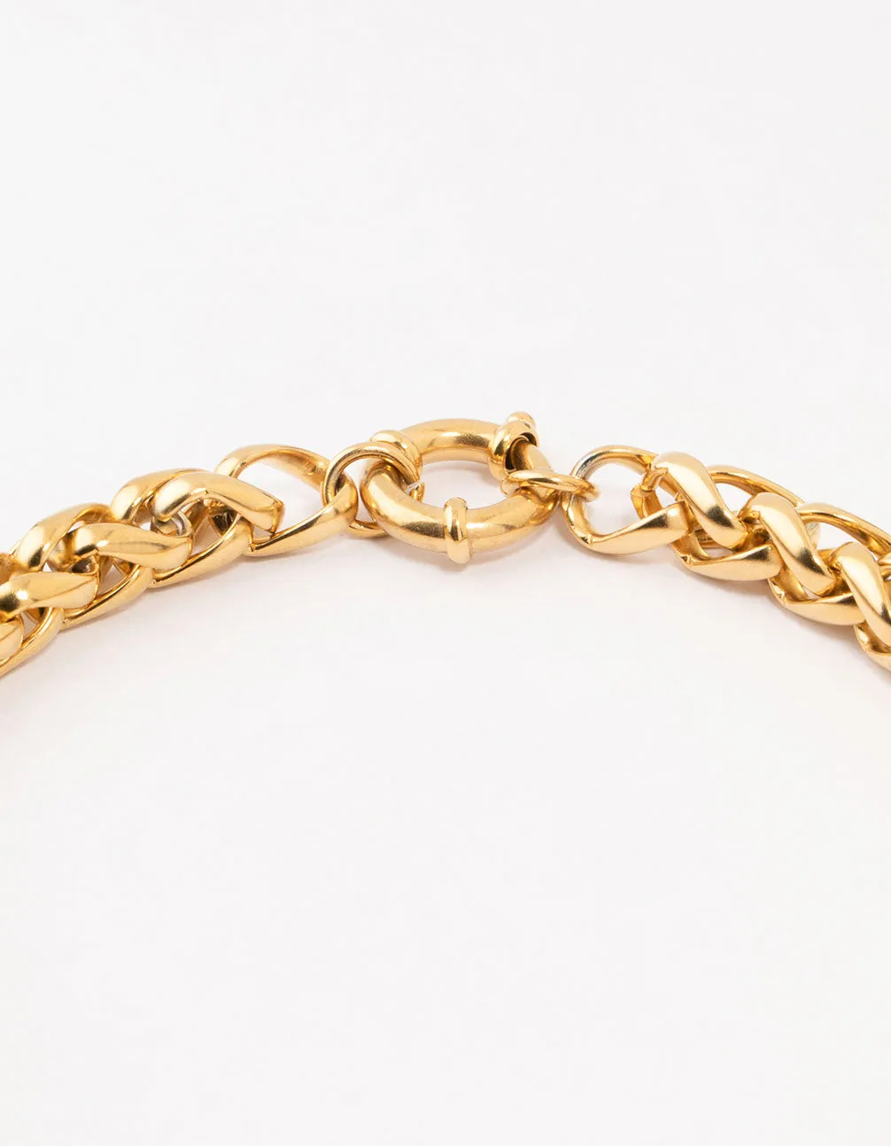 Waterproof Gold Plated Stainless Steel Paloma Chain Short Necklace