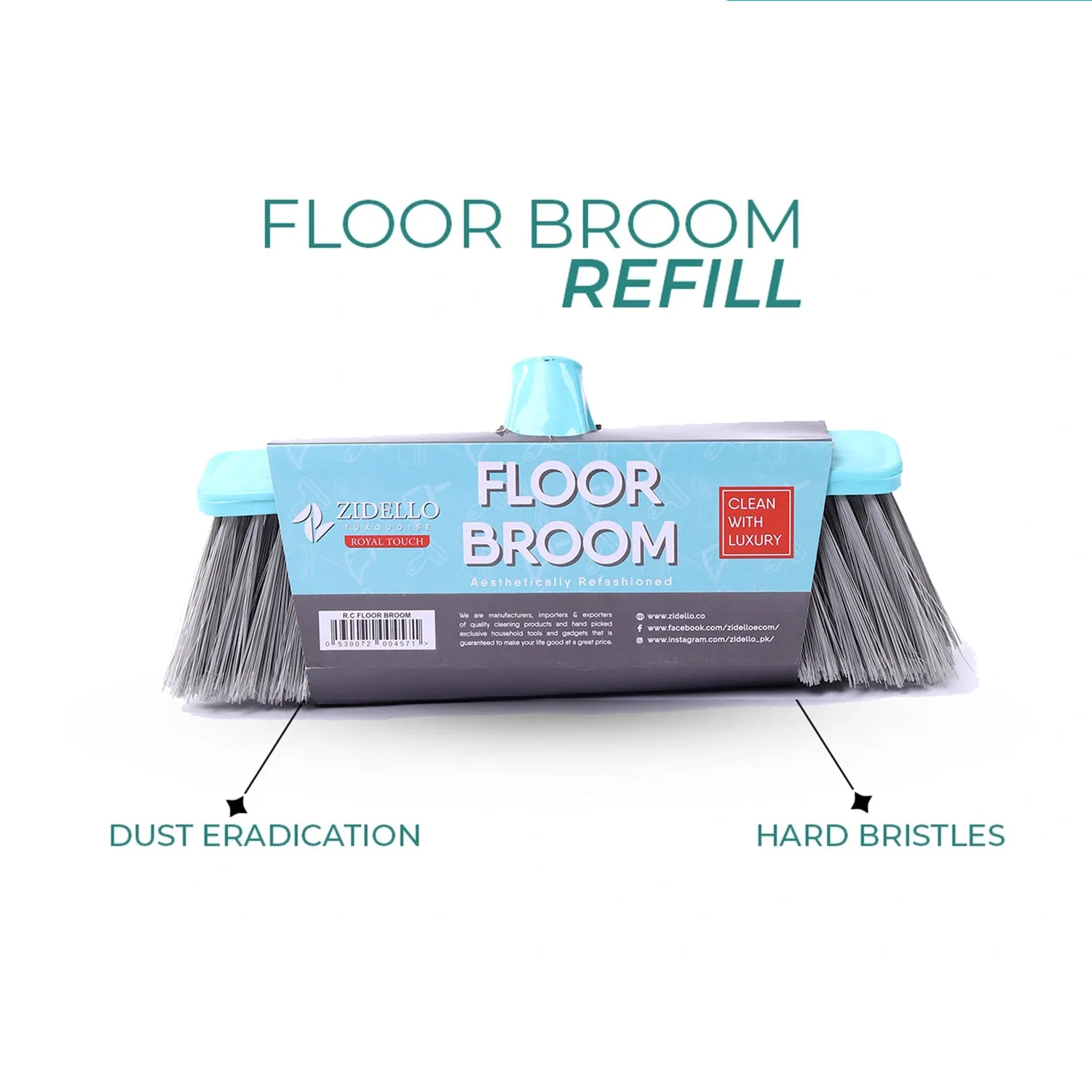 Zidello Floor Broom Refills - All Refill Heads